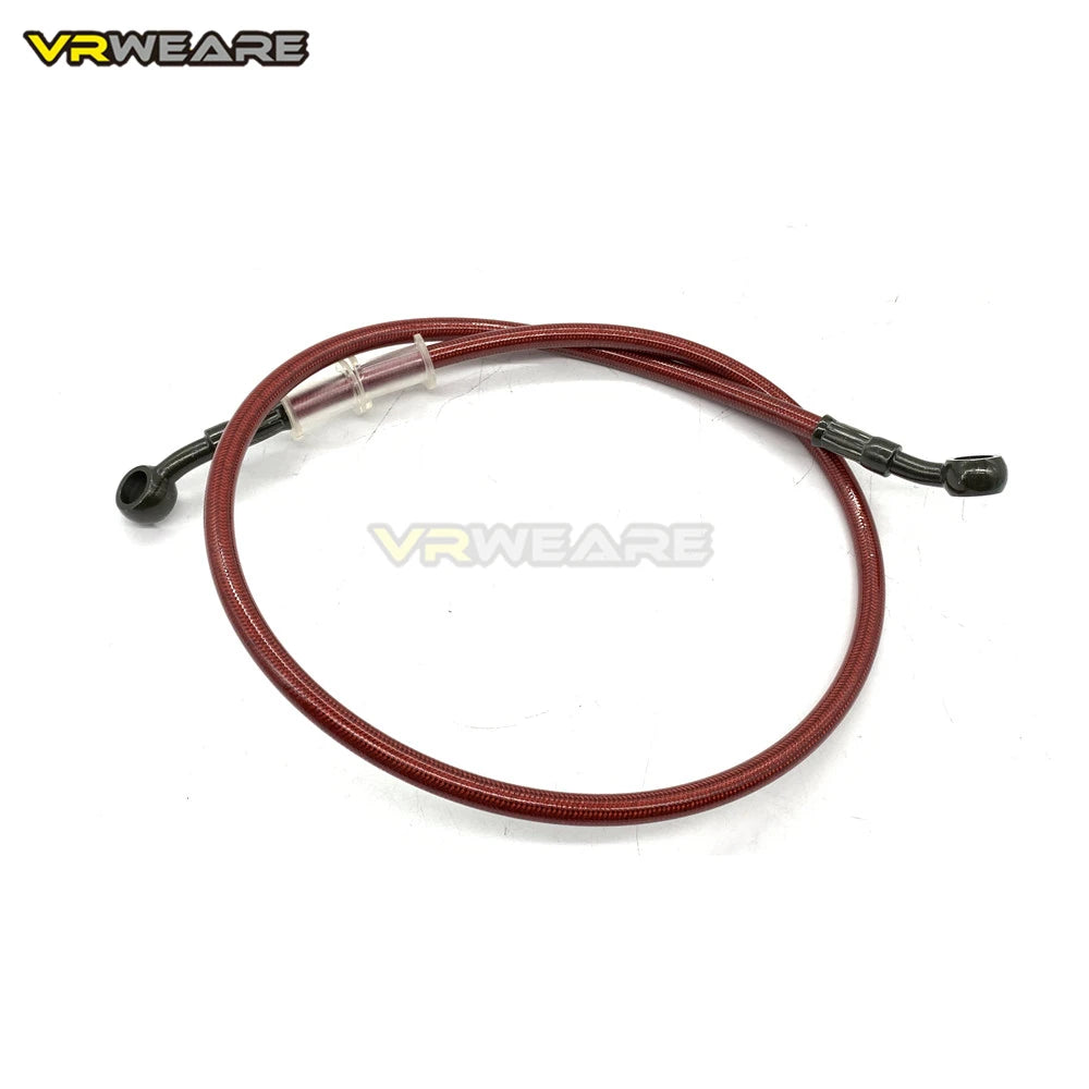 40CM-150CM Motorcycle Dirt Bike Brake Oil Hose Brake Line Universal Motorbike Stainless Steel Braided Pipeline Latiguillo Freno