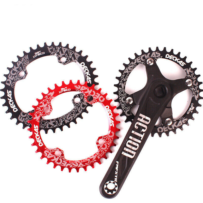 Mountain bike crankset sprocket set 170mm crank single speed 32T-38T