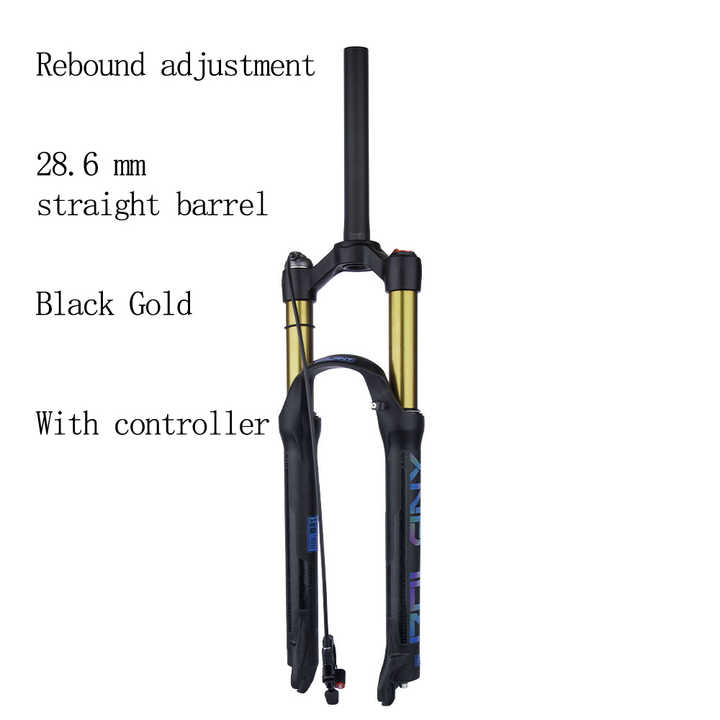 Mountain Bicycle Suspension Forks 26/27.5/29inch MTB Bicycle Fork Bike Air Fork with Rebound Adjustment 28.6 straight/vertebrae