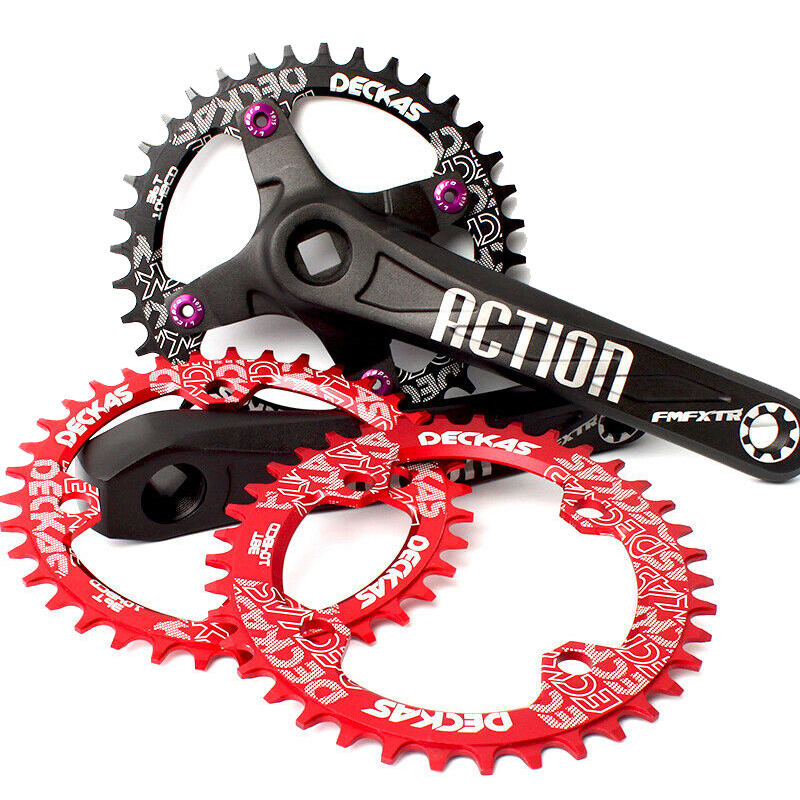 Mountain bike crankset sprocket set 170mm crank single speed 32T-38T