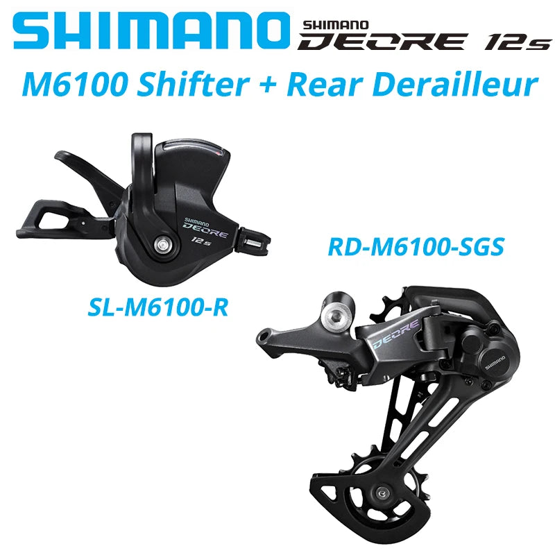 SHIMANO DEORE M6100 12s Groupset SL M6100 SHIFT LEVER RD M6100 SGS REAR DERAILLEUR 12 Speed 12V SHIFTER SWTICH Original Parts