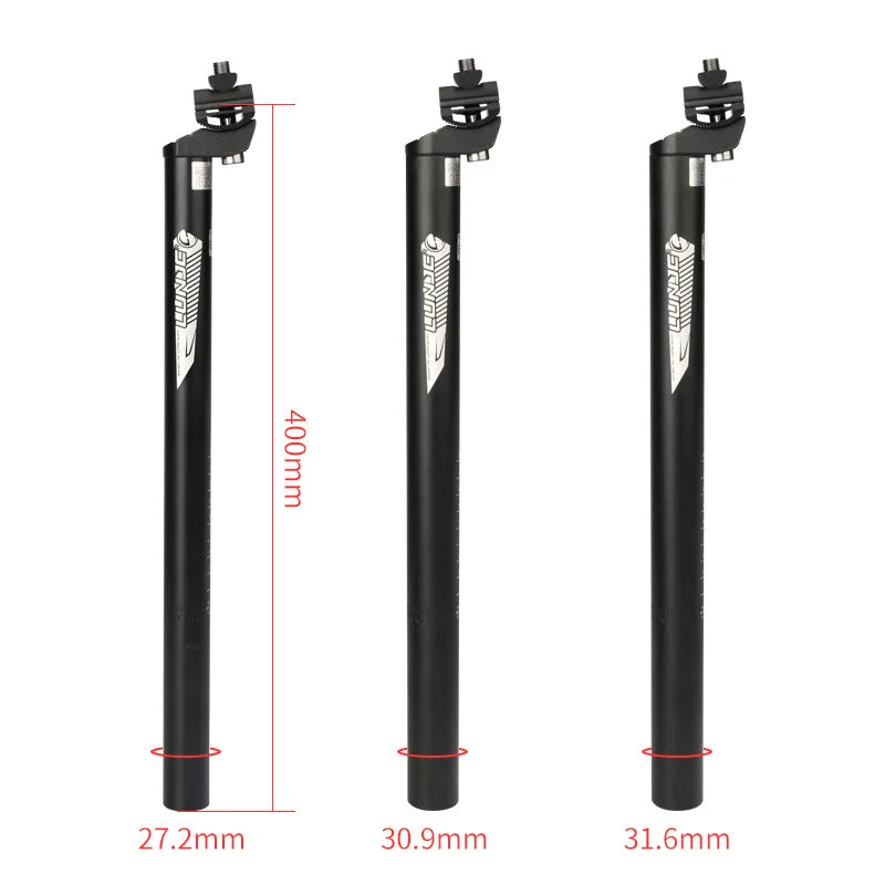 Mountain Bike Seatpost 25.4 27.2 28.6 30.9 31.6*400mm MTB Bicycle Seat Tube Aluminum Alloy Road Bike Seat Post