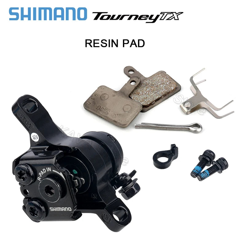 Shimano TOURNEY TX BR-TX805 MTB Mechanical Disc Brake Calipers Mountain Bike Resin Pads TX805 Caliper Bicycle Parts