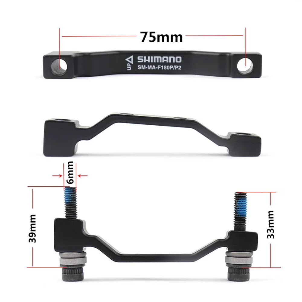 SHIMANO Original Disc Brake Adapter PM A Pillar Disc Brake Bracket For 180mm 203mm Rotor RT86 RT81 RT56 F180P/P2 F203P/PM