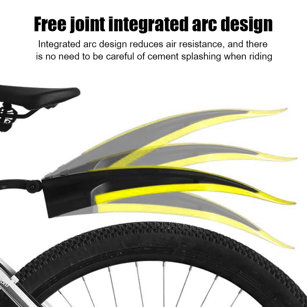 Universal 2pcs Bicycle Front Rear Mudguard for 20/22/24/26'' MTB Bike Fenders Bike Mudguard Rear Mud Guard Bicycle Accessories