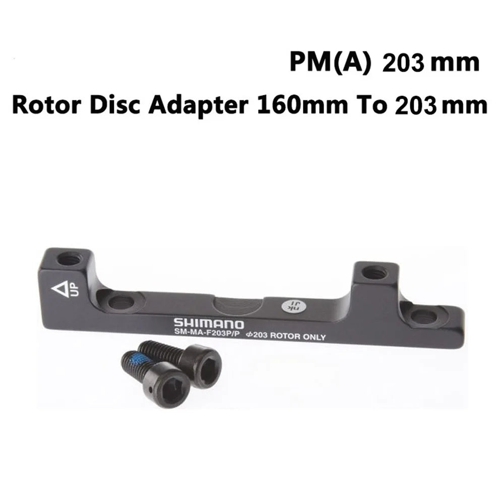 SHIMANO Original Disc Brake Adapter PM A Pillar Disc Brake Bracket For 180mm 203mm Rotor RT86 RT81 RT56 F180P/P2 F203P/PM