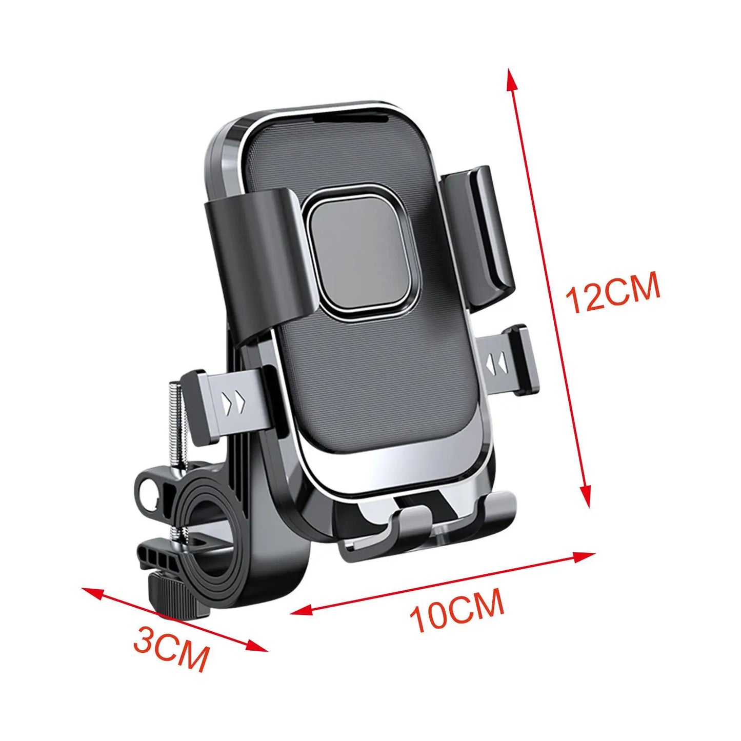 Generic Motorcycle Phone Mount 360 Rotatable Navigation Bracket Scooter Phone Clip for Bicycle Riding Motorbike Scooter Cycling