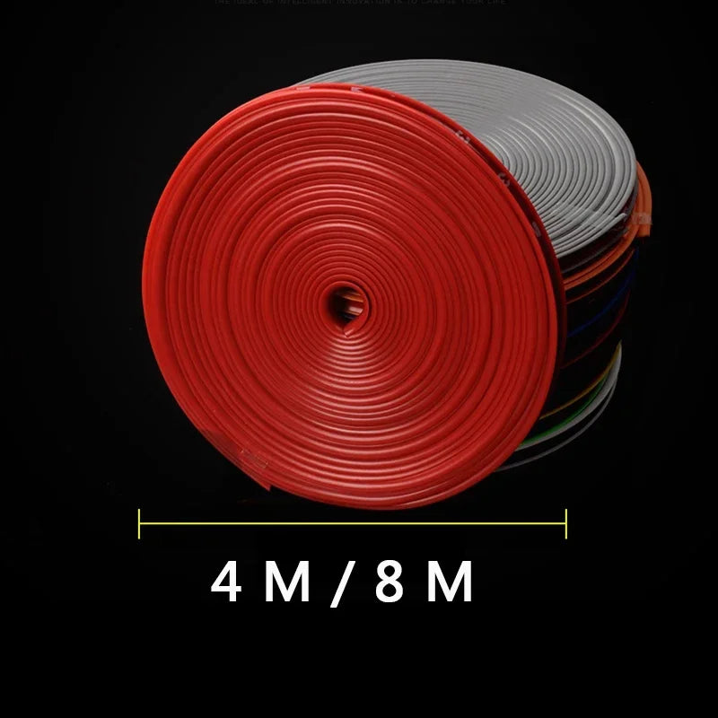 4M/8M Multicolor Xi Car Rim Styling Bright Matte Car Wheels Sticker Tire Protector Wheel Edge Protector Auto Accessories ...