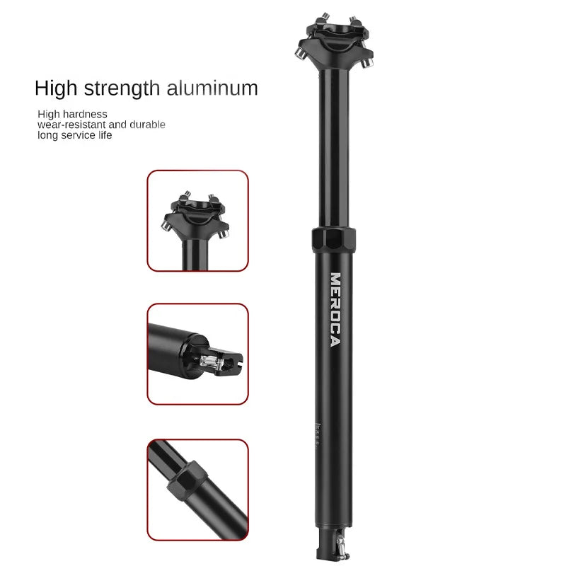 MEROCA Seatpost mtb telescopic seatpost 30.9/31.6mm dropper seatpost bicycle seats Adjustable mtb seat tube mtb bike accessories