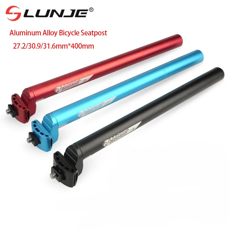 Mountain Bike Seatpost 25.4 27.2 28.6 30.9 31.6*400mm MTB Bicycle Seat Tube Aluminum Alloy Road Bike Seat Post