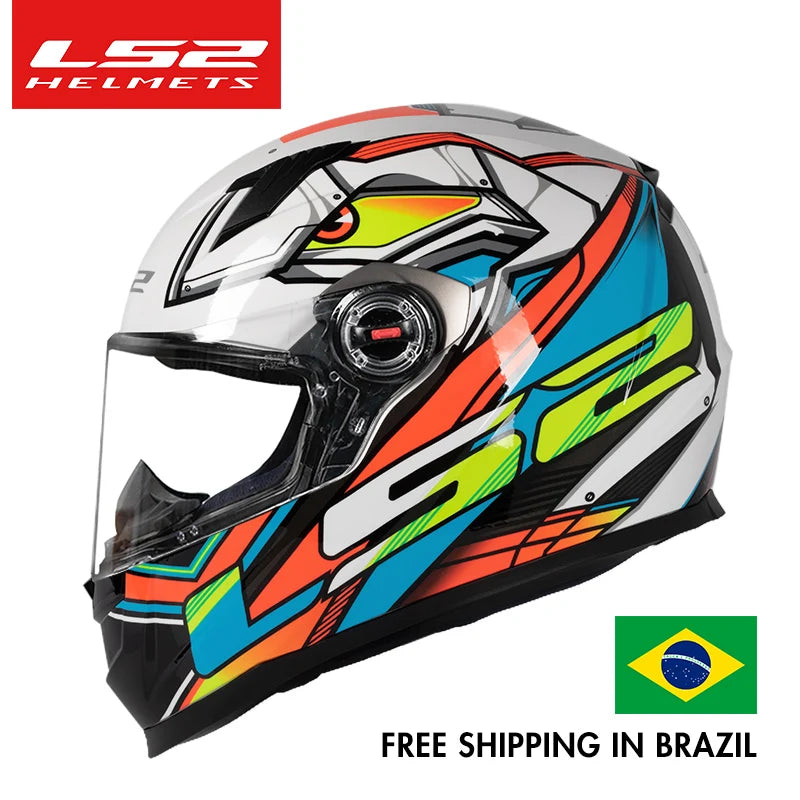 LS2 FF358 Full Face Motorcycle Helmet ls2 motocross racing helmets ECE Certification man woman casco moto casque