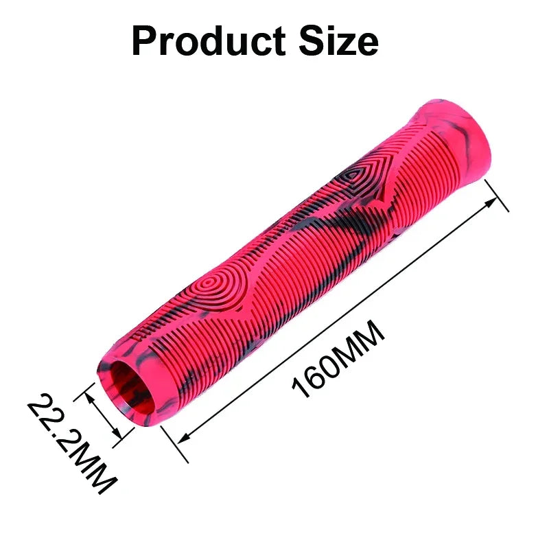 Length Scooter Bike Grips Rubber MTB Handlebar Grips Soft Comfortable Bicycle Handle Covers Non-slip Cycling Cuffs Durable Parts