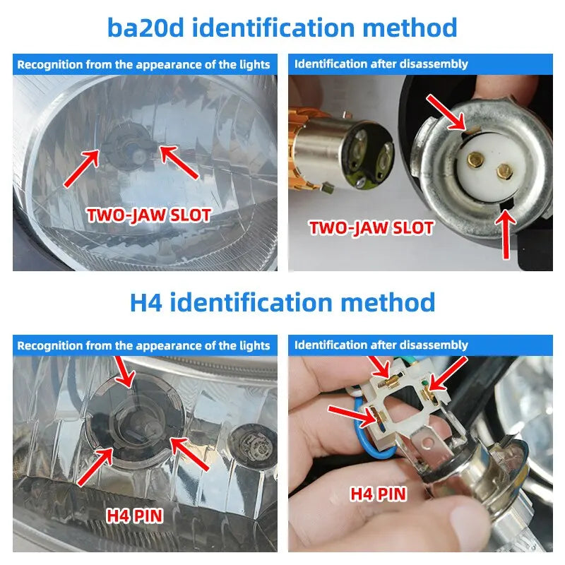 H4 H6 BA20D LED Motorcycle Light Bulb LED Fisheye Lens Dual Color White Yellow CSP Chip Motorbike Headlight Scooter Fog Lamp