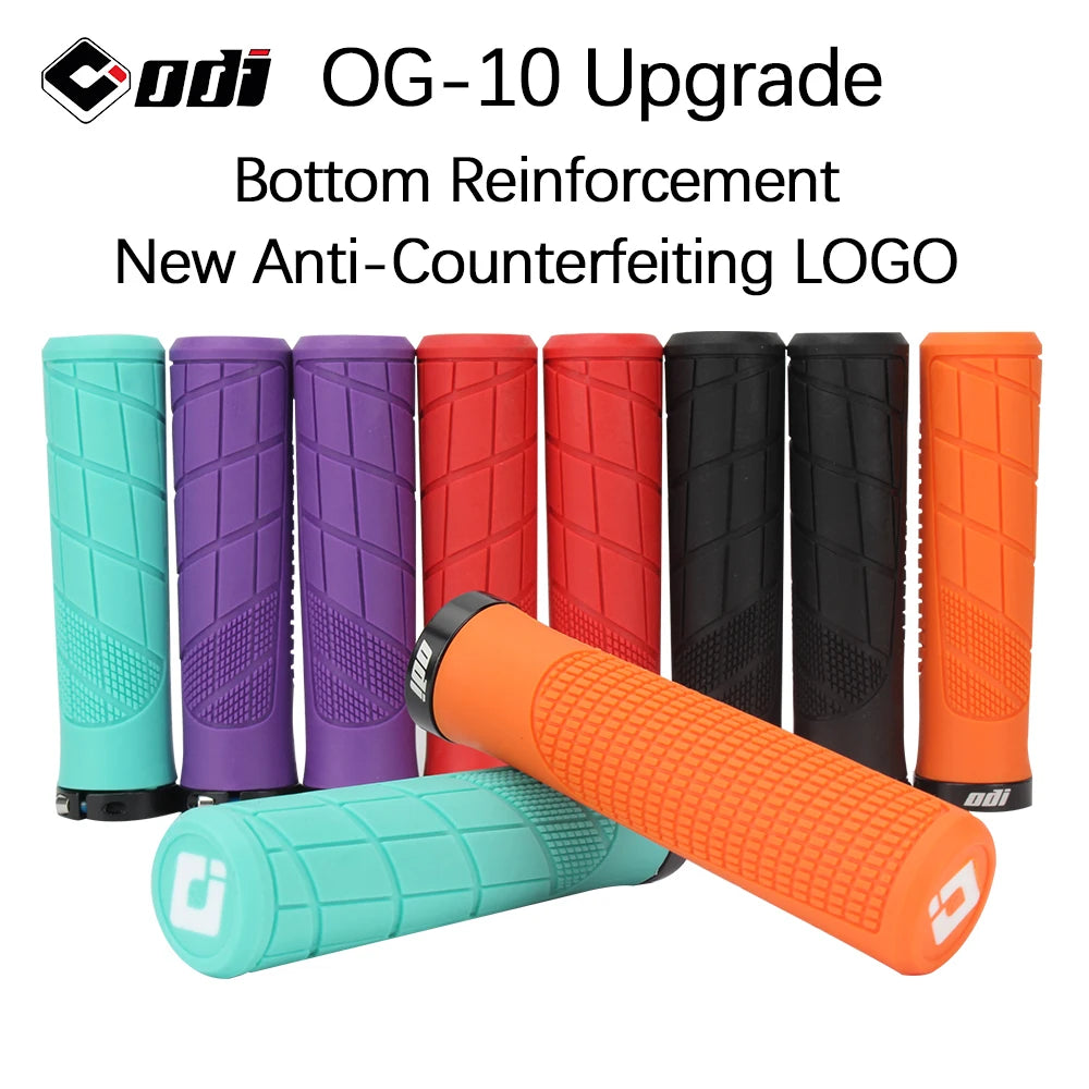 ODI Rubber Handlebar Grips MTB Lock-on Grip Shockproof Non-slip Mountain/Road Bike Handle Cover Folding Balance Bike Accessories