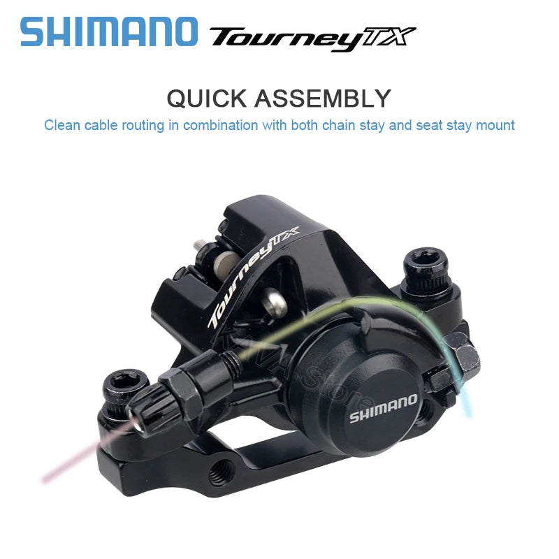 Shimano TOURNEY TX BR-TX805 MTB Mechanical Disc Brake Calipers Mountain Bike Resin Pads TX805 Caliper Bicycle Parts