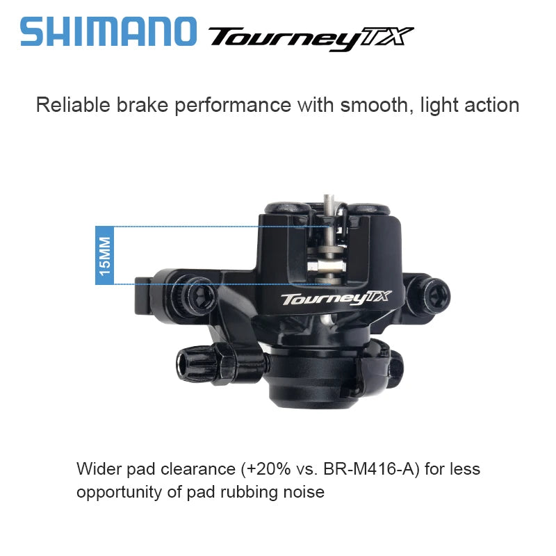 Shimano TOURNEY TX BR-TX805 MTB Mechanical Disc Brake Calipers Mountain Bike Resin Pads TX805 Caliper Bicycle Parts