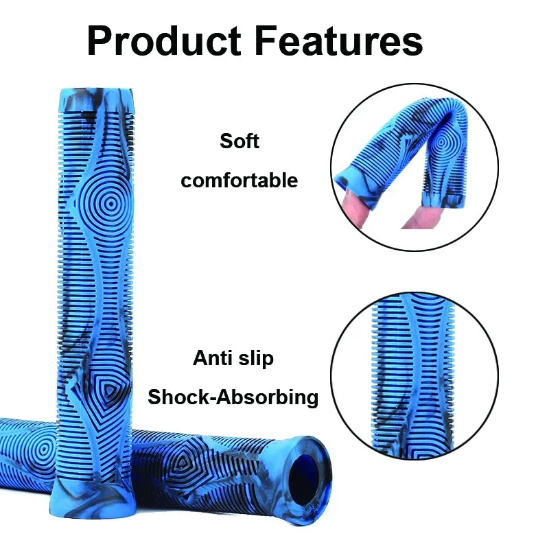 Length Scooter Bike Grips Rubber MTB Handlebar Grips Soft Comfortable Bicycle Handle Covers Non-slip Cycling Cuffs Durable Parts