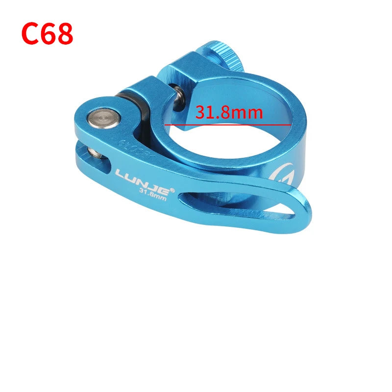 Bicycle Seatpost Clamp 28.6/31.8/34.9mm Seat Tube Clamp MTB Bike Seat Tube Clip Aluminum Alloy Bike Parts Bike Saddle Seat Clamp