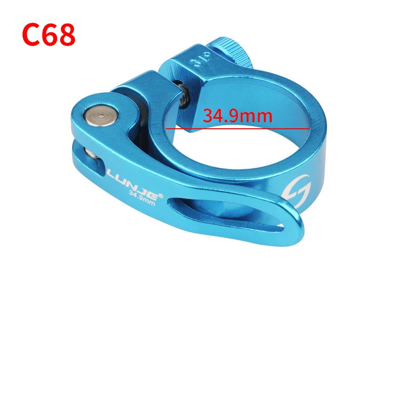 Bicycle Seatpost Clamp 28.6/31.8/34.9mm Seat Tube Clamp MTB Bike Seat Tube Clip Aluminum Alloy Bike Parts Bike Saddle Seat Clamp