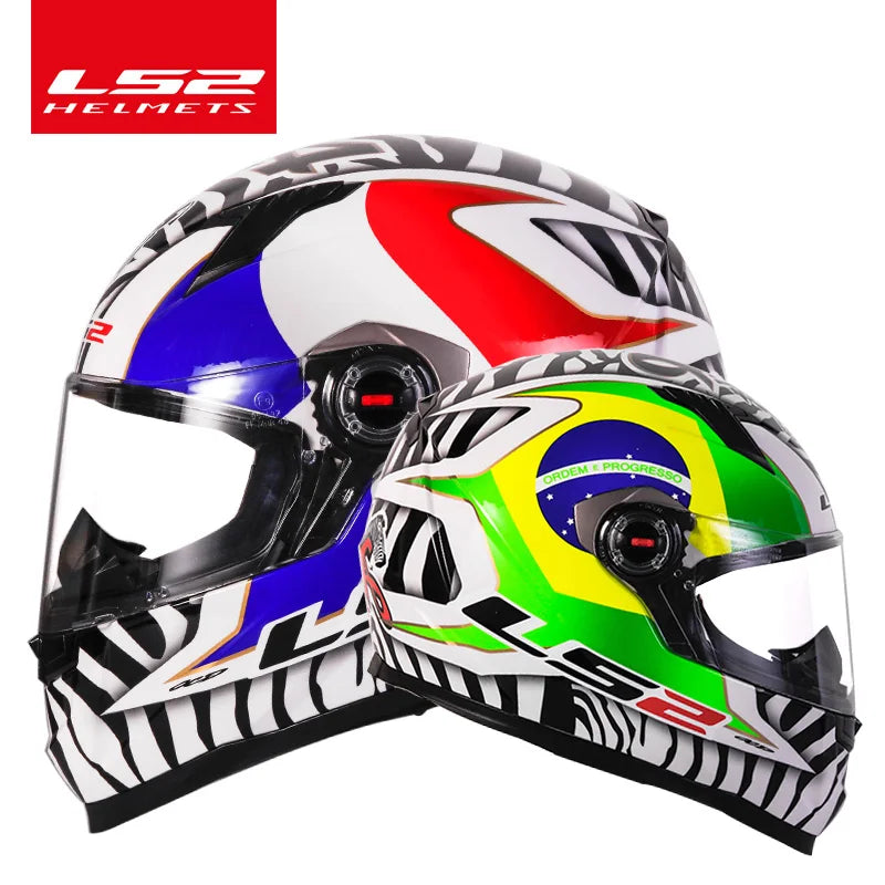 LS2 FF358 Full Face Motorcycle Helmet ls2 motocross racing helmets ECE Certification man woman casco moto casque