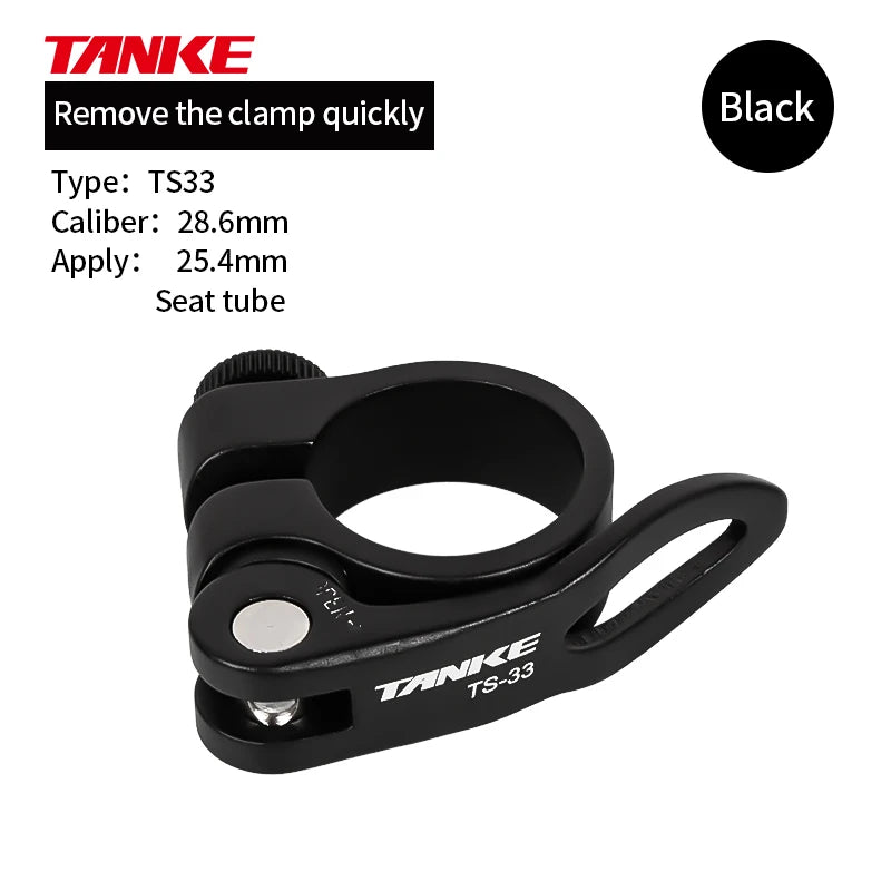 TANKE-MTB Road Bike Seat Post Clamp,fast ReleasUltralight Aluminum AlloyMountain Bicycle Seatpost,Cycling Parts,28.6,31.8,34.9mm