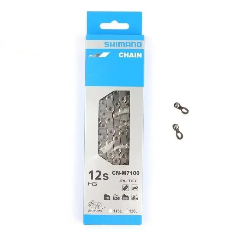 SHIMANO 9/10/11/12 Speed Bike Chain HG53 HG54 HG95 HG701 M8100 Road MTB Bicycle Chain 116/126 Links Bike Chain 8v 9v 10v 11v 12v