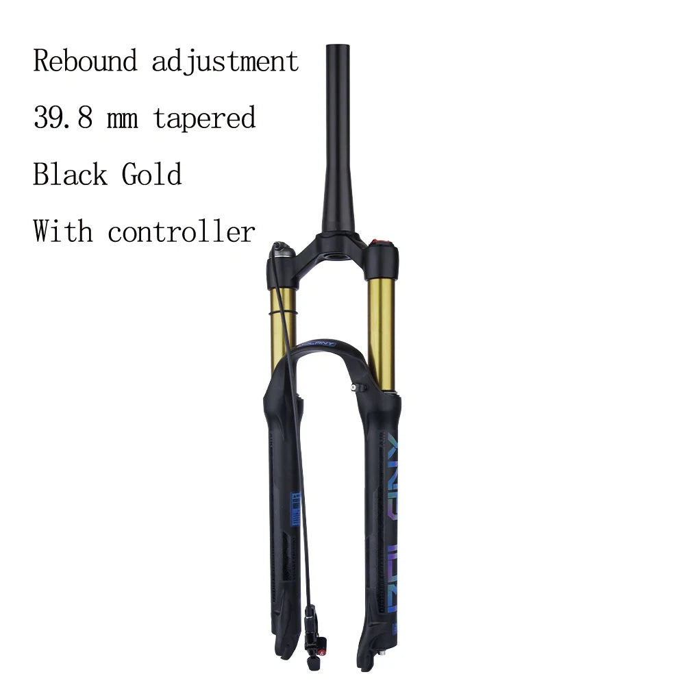 Mountain Bicycle Suspension Forks 26/27.5/29inch MTB Bicycle Fork Bike Air Fork with Rebound Adjustment 28.6 straight/vertebrae