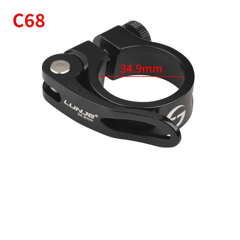 Bicycle Seatpost Clamp 28.6/31.8/34.9mm Seat Tube Clamp MTB Bike Seat Tube Clip Aluminum Alloy Bike Parts Bike Saddle Seat Clamp