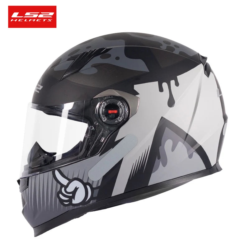 LS2 FF358 Full Face Motorcycle Helmet ls2 motocross racing helmets ECE Certification man woman casco moto casque