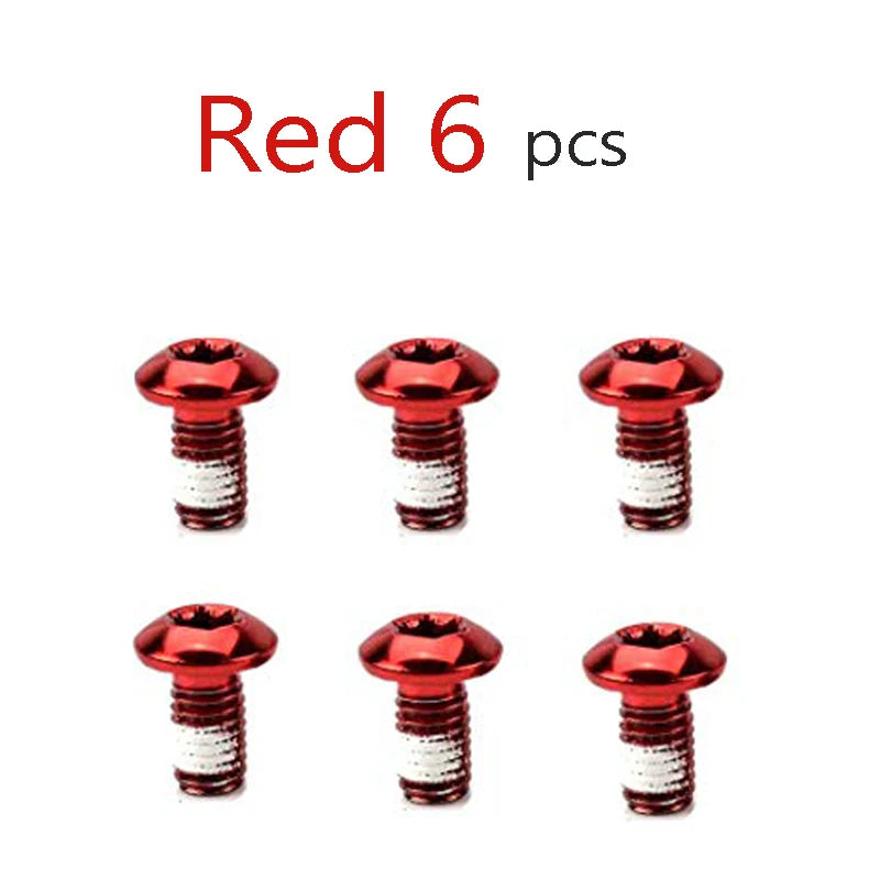 6~72pcs Bike Disc Brake Rotor Blots Bicycle T25 M5x9 Steel Colorful Fixing Screws for Road MTB Bike Disk Fastening Parts