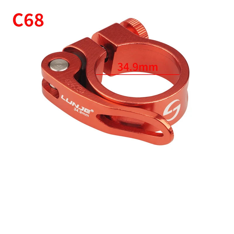 Bicycle Seatpost Clamp 28.6/31.8/34.9mm Seat Tube Clamp MTB Bike Seat Tube Clip Aluminum Alloy Bike Parts Bike Saddle Seat Clamp