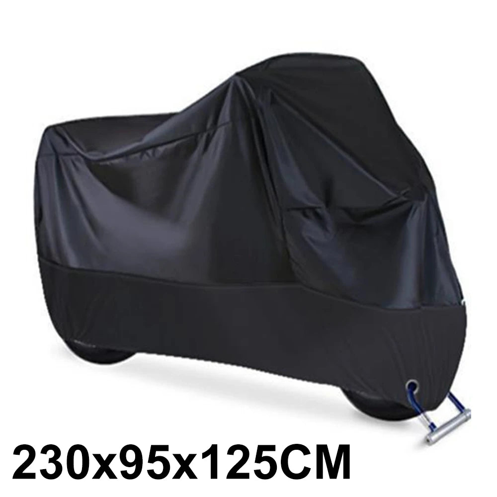 Motorcycle Cover Waterproof All Season Dustproof UV Protective Outdoor Indoor Scooter 190T Wear-resistant Fabric Motorbike Cover