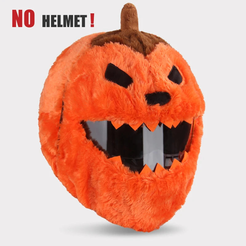 Helmet Protection Headgear Cover Cartoon Fluffy Plush Set For Motorcycle Full-Face Protective Case Motorbike Safety Trendy