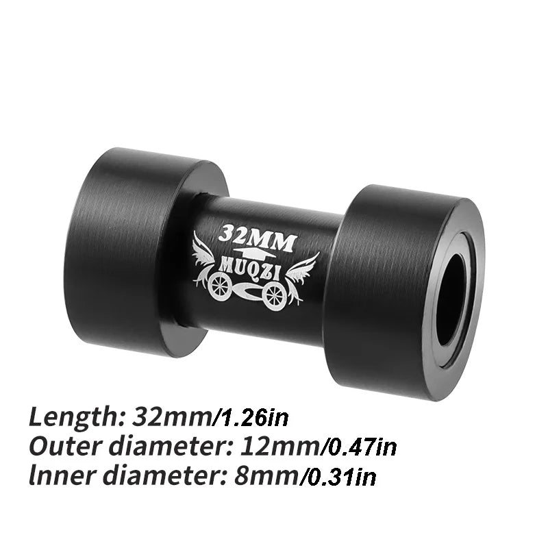 MUQZI MTB Rear Shock Bushing 22 24 26 32 40 44 50 54mm ID 8mm OD 12mm Mountain Bike Shock Absorber Parts