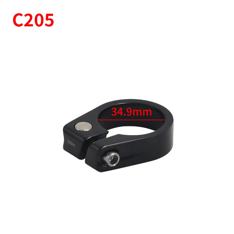 Bicycle Seatpost Clamp 28.6/31.8/34.9mm Seat Tube Clamp MTB Bike Seat Tube Clip Aluminum Alloy Bike Parts Bike Saddle Seat Clamp