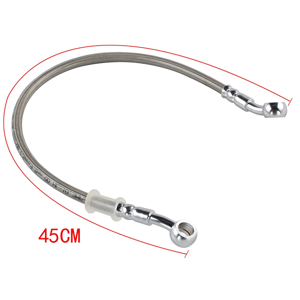 39cm-140cm Motorcycle Brake Oil Hose Brake Line Universal Motorbike Stainless Steel Braided Pipeline Latiguillo Freno Moto