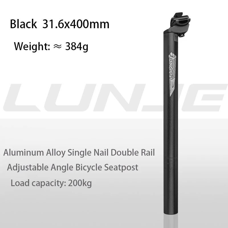 Mountain Bike Seatpost 25.4 27.2 28.6 30.9 31.6*400mm MTB Bicycle Seat Tube Aluminum Alloy Road Bike Seat Post