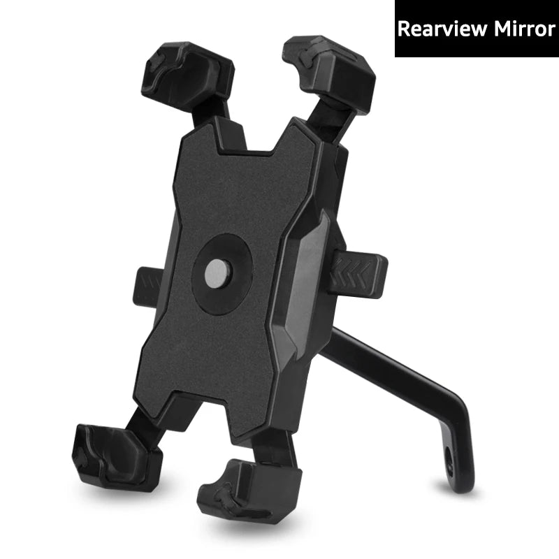 iBudim Bike Bicycle Mobile Phone Holder Stand Universal Scooter Motorcycle Motorbike Rearview Mirror Cellphone Mount Support