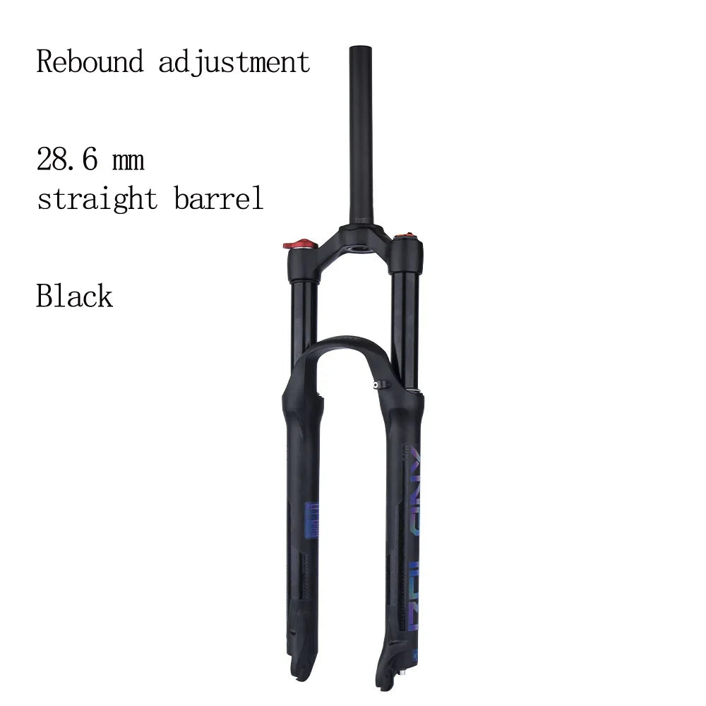 Mountain Bicycle Suspension Forks 26/27.5/29inch MTB Bicycle Fork Bike Air Fork with Rebound Adjustment 28.6 straight/vertebrae