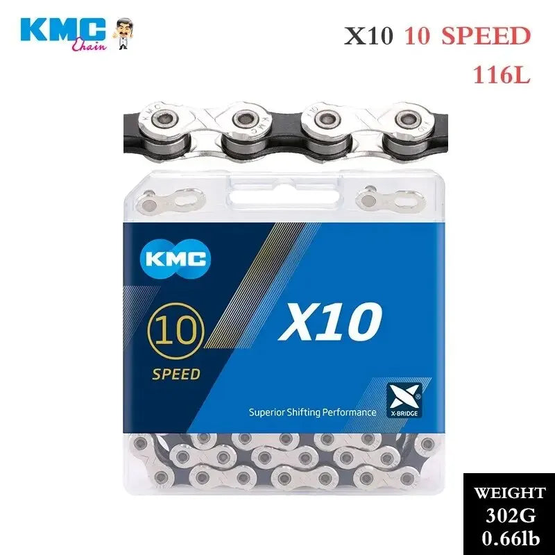 KMC Bike Chain X8 X9 X10 X11 X12 MTB Bicycle Chains 8 9 10 11 12 Speed Road Bike Current Mountain Bike for Shimano Bikes Part