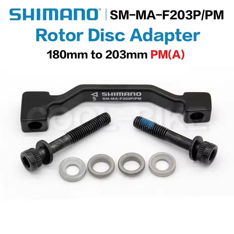 SHIMANO Original Disc Brake Adapter PM A Pillar Disc Brake Bracket For 180mm 203mm Rotor RT86 RT81 RT56 F180P/P2 F203P/PM