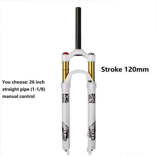 Mountain bike fork 120mm stroke magnesium aluminum alloy fork 26 inch 27.5 inch 29 inch air fork QR axle locking control