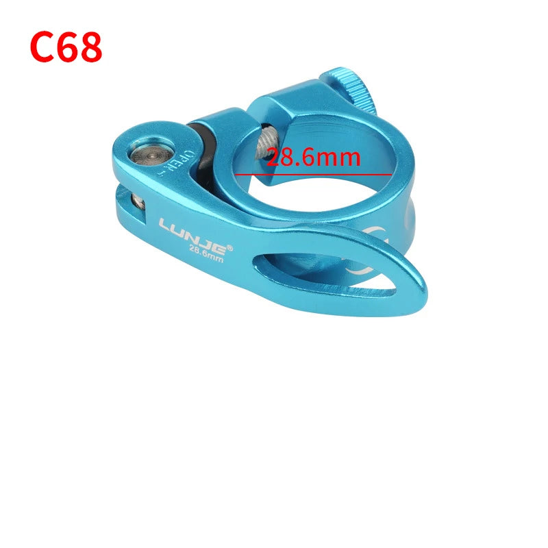 Bicycle Seatpost Clamp 28.6/31.8/34.9mm Seat Tube Clamp MTB Bike Seat Tube Clip Aluminum Alloy Bike Parts Bike Saddle Seat Clamp