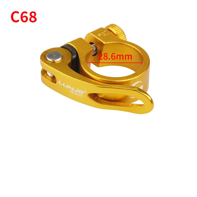 Bicycle Seatpost Clamp 28.6/31.8/34.9mm Seat Tube Clamp MTB Bike Seat Tube Clip Aluminum Alloy Bike Parts Bike Saddle Seat Clamp