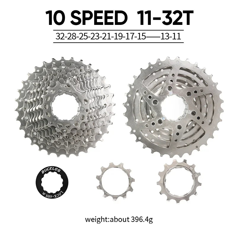 BUCKLOS Bicycle Cassette 10/11/12 Speed Road Mountain Bike Cassette 11-25T 11-32T 11-40T 11-50T 11-52T MTB Cassette for HG Hub