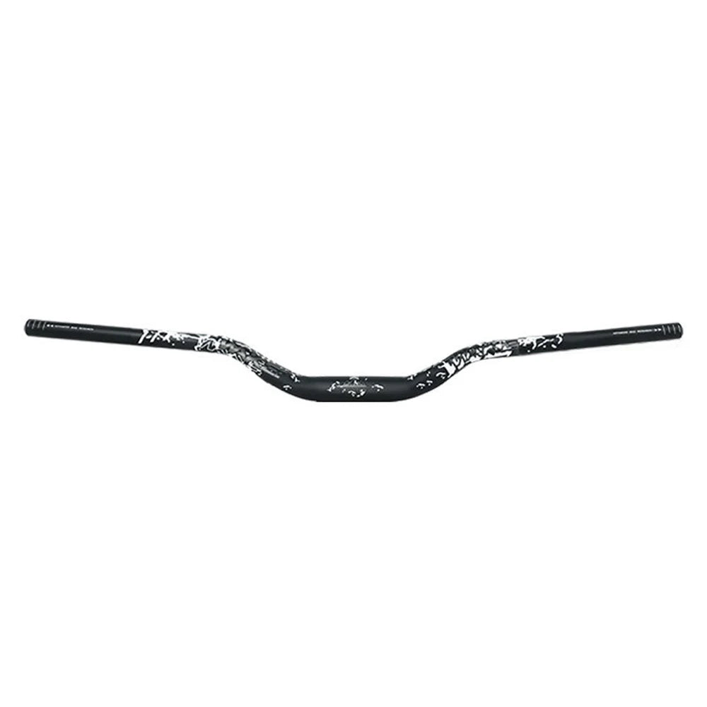 31.8MM Mountain Bike Handlebar Aluminum Alloy Bicycle Riser Handlebar 55MM Rise 780MM Length Bicycle Bar with Matte Surface